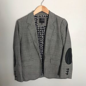 The Limited black and white plaid blazer